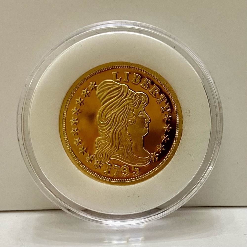 National Collectors Mint -1795 Tribute Proof Gold Plated Coin (R0823)